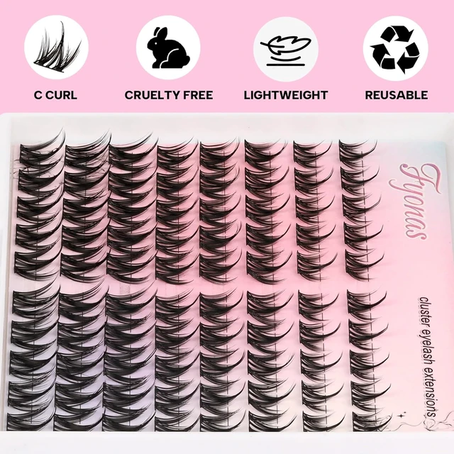 Alt view image 2 of 6 - Manga Lash Clusters Wispy Spiky Anime Lashes (Cutey)