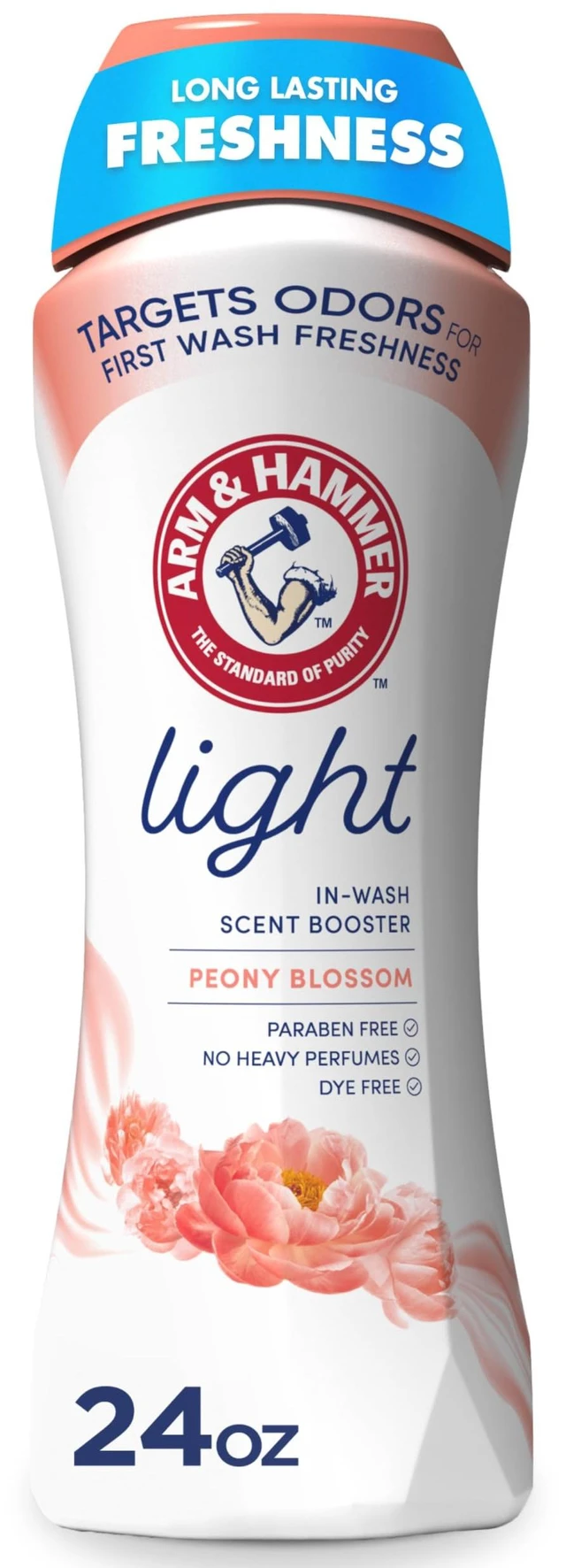 Main image of Arm & Hammer Light Laundry Scent Booster, Peony Blossom Scent, 24 Oz