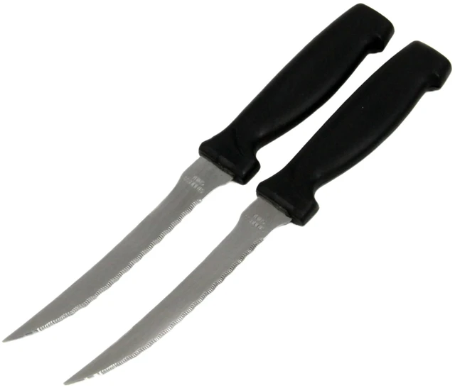 Main image of Chef Craft Select Vegetable Knife, 4.5-Inch Blade, 8.5-Inch Overall Length, 2-Piece Set, Stainless Steel/Black