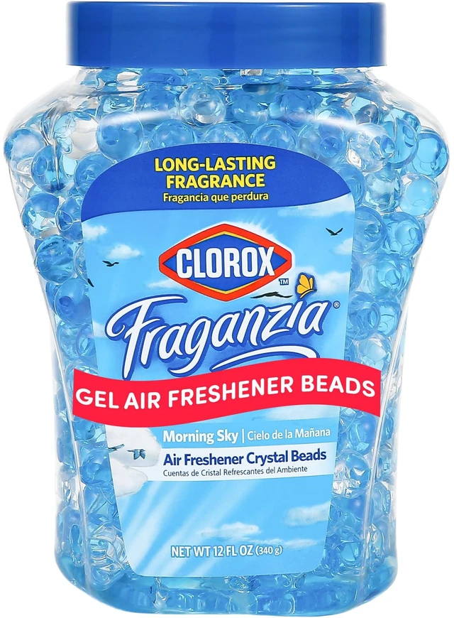 Main image of Clorox Fraganzia Crystal Beads Air Freshener Morning Sky Scent 12 Fl Oz