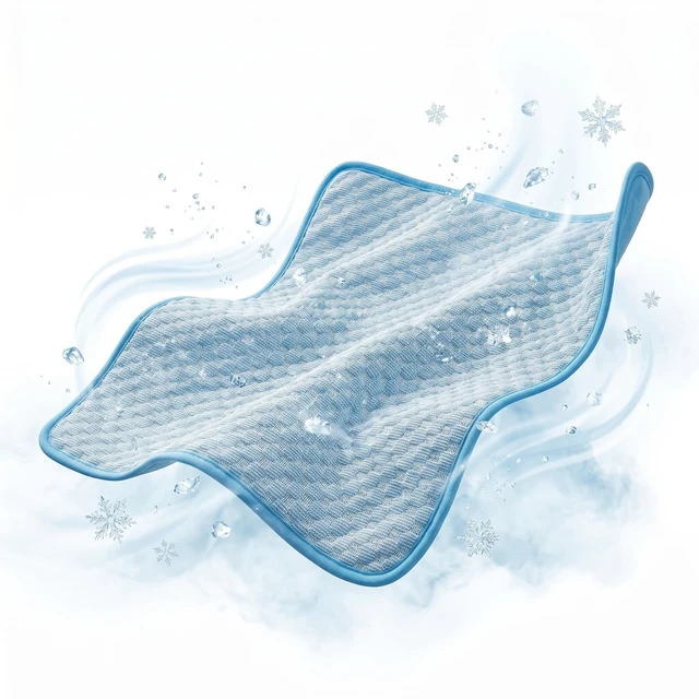 Alt view image 6 of 6 - Self Cooling Ice Silk Gel Free Pet Cooling Mat for Small Pets, Dogs, Cats