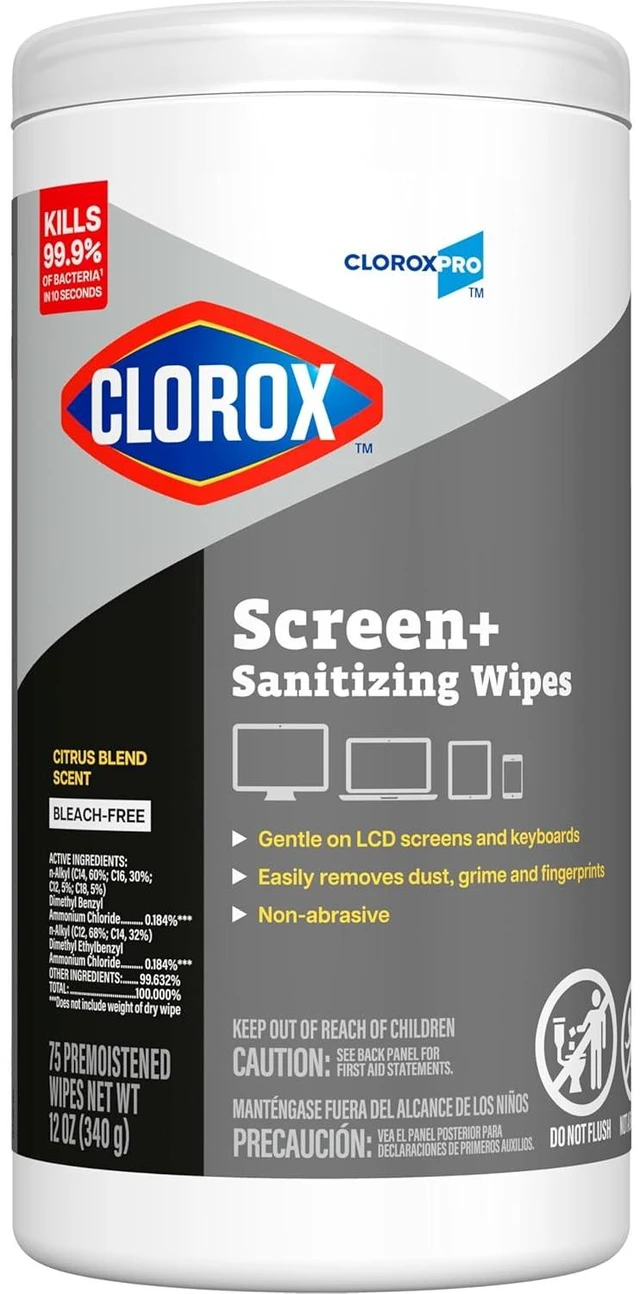 Main image of CloroxPro Disinfecting Wipes For Electronics, Citrus Blend Scent, 75 Ct