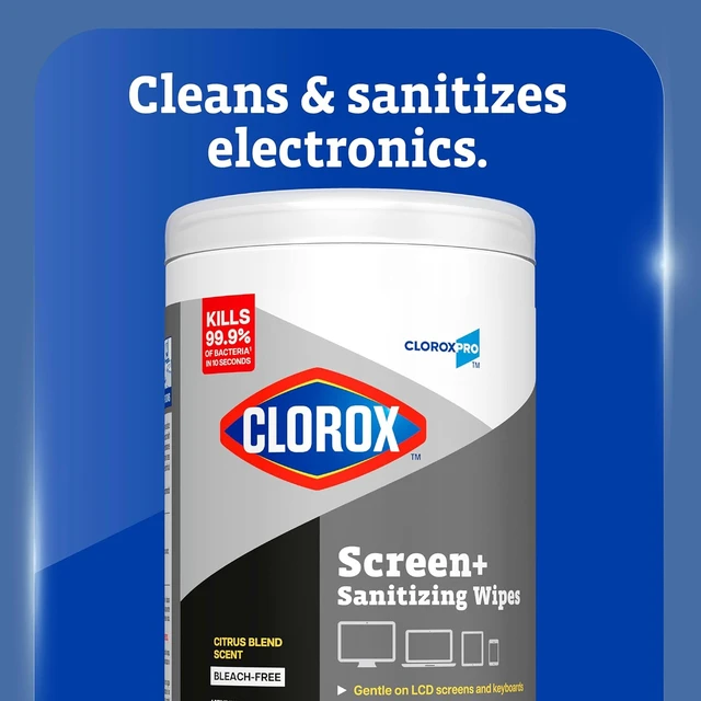Alt view image 2 of 6 - CloroxPro Disinfecting Wipes For Electronics, Citrus Blend Scent, 75 Ct