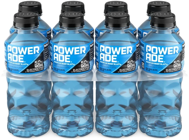 Main image of POWERADE Mountain Berry Blast Electrolyte Sports Drink, 20fl oz, 8 Pack