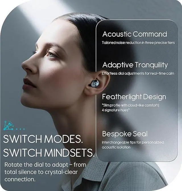 Alt view image 2 of 7 - Adjustable Ear Plugs, 3-Mode Reusable Noise Canceling Earplugs with 14-35 dB SNR Reduction, Flexible Silicone for Ultimate Focus, Travel, Sleep, Concerts & Social Events (Onyx)