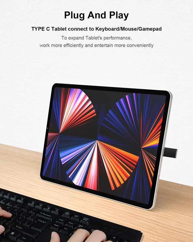 Alt view image 6 of 7 - 5Pack USB C to USB Adapters, Type C to USB 3.0 USBC Adapter Side by Side Male to USB 3.0 Female Typec Adaptor for MacBook Pro/Air 2021, iMac iPad Mini 6, Thunderbolt 3/4 Type C OTG Adaptador Converter