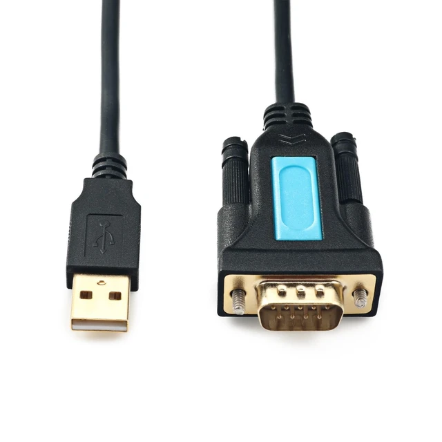 Main image of USB to Serial Adapter DB9 RS232 Cable Prolific Chip PL2303 DB-9 Male Cord 6ft Compatible with Windows 11 10 8 7 Mac Linux for Laptop RS232C Printer Radio