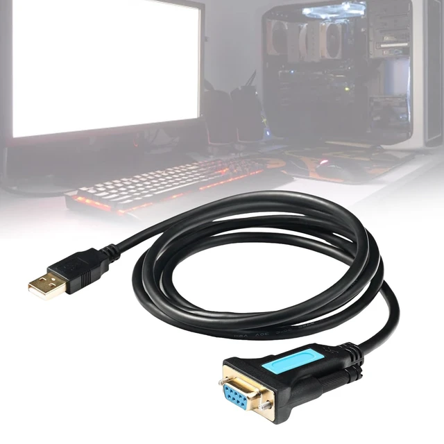 Alt view image 2 of 7 - USB to RS232 Male Adapter with PL2303 Chipset USB to Serials Converter for Desktop Laptop Scanner Accessories Serials Converter Cable