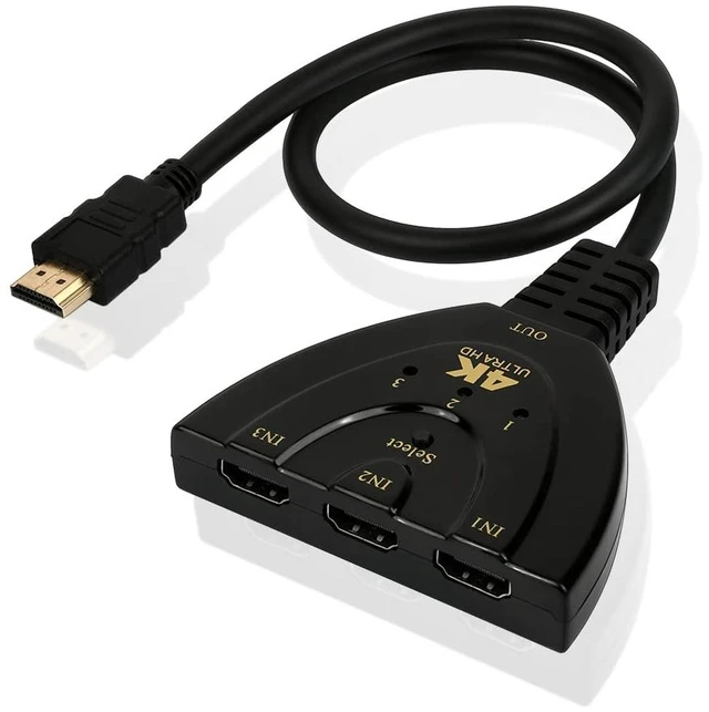 Main image of High-Definition Multimedia Interface Switch 3 in 1 Out Adapter for TV Supports Full HD 4K 1080P 3D