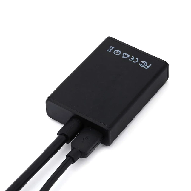 Alt view image 3 of 7 - goodstumbler 1080P HD VGA to Hdmi Adapter Converter with USB Cable, Vga to Displayport Adapter for PC Computer, Notebook, DVD Player Etc.