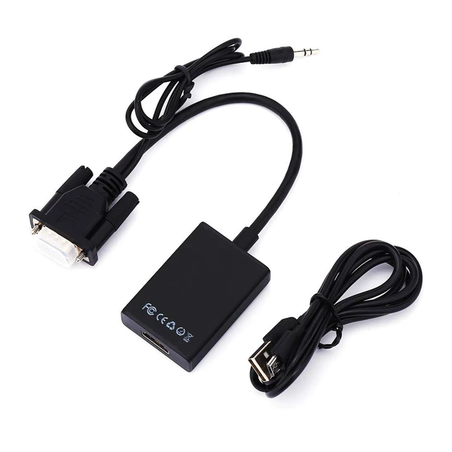 Alt view image 7 of 7 - goodstumbler 1080P HD VGA to Hdmi Adapter Converter with USB Cable, Vga to Displayport Adapter for PC Computer, Notebook, DVD Player Etc.