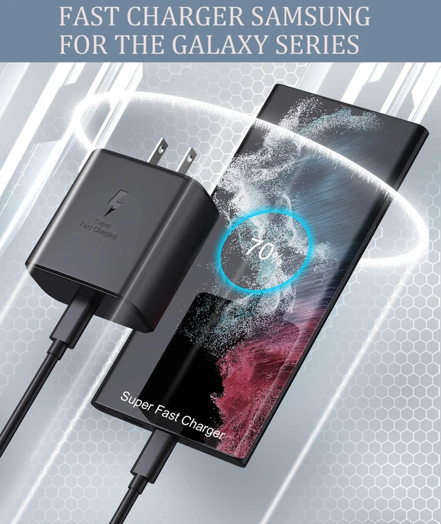 Alt view image 7 of 7 - 45W Super Fast Charger 10FT USB C Charger for Samsung Galaxy-Black | Android Phone Charger for Samsung galaxy s25 ultra/s25/s25+/s26/s26+/s26ul tra/s24+/s24 ultra tab,10ft c cable