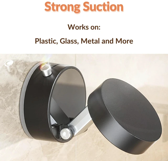 Alt view image 3 of 7 - Vacuum Magnetic Phone Holder, 360° Suction Car Mount, MagSafe Compatible Cell Phone Holder