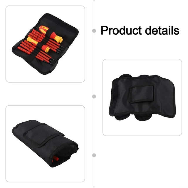 Alt view image 4 of 7 - 10PCS Electricians Insulated Screwdriver Kit, Electrician Tools 500V Safety Ergonomic Grip With Interchangeable Bits For DIY And Repair
