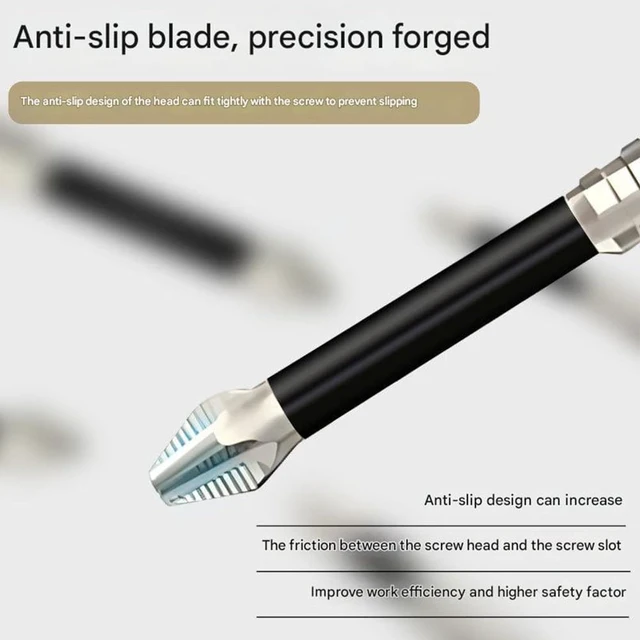 Alt view image 2 of 6 - K5 PH2 Impact Screwdriver Bit Set, PH2 Magnetic Screwdriver Bits Set, 12PCS K5 Alloy Steel Impact Driver Bits, K5 Impact Resistant Non Slip Bit Set for Woodworking Cabinet Construction