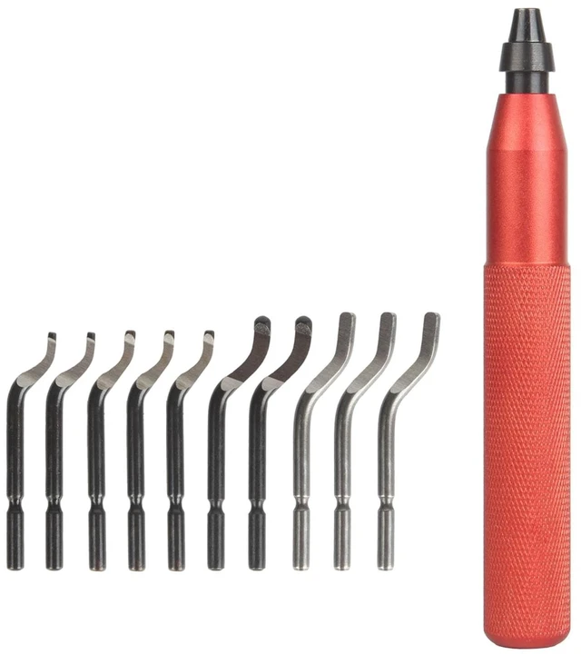 Main image of 3D Printing Model Trimming Scraper 10 Pack Inserts for Metal Resin Aluminum Copper Deburring and Finishing Metal Deburring Tool