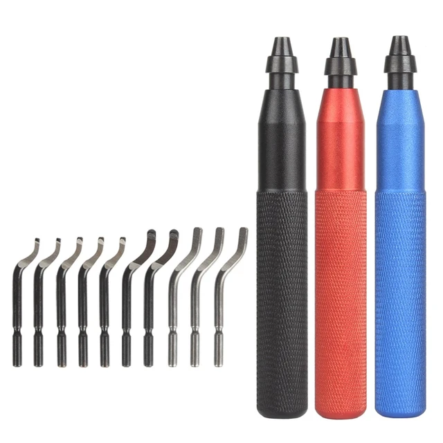 Alt view image 7 of 7 - 3D Printing Model Trimming Scraper 10 Pack Inserts for Metal Resin Aluminum Copper Deburring and Finishing Metal Deburring Tool