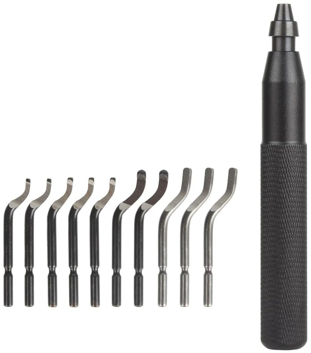 Main image of 3D Printing Model Trimming Scraper 10 Pack Inserts for Metal Resin Aluminum Copper Deburring and Finishing Metal Deburring Tool