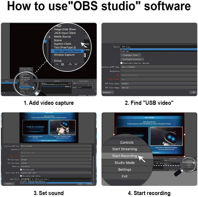 Alt view image 4 of 7 - HDMI USB Audio Video Capture Cards, HDMI to USB Game Capture Card,Full HD 1080P Recording, Easily Connect DSLR, Camcorder, or Action Cam to PC or Mac for High Definition Acquisition, Live Broadcasting