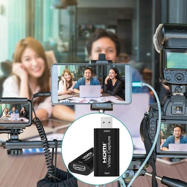 Alt view image 7 of 7 - HDMI USB Audio Video Capture Cards, HDMI to USB Game Capture Card,Full HD 1080P Recording, Easily Connect DSLR, Camcorder, or Action Cam to PC or Mac for High Definition Acquisition, Live Broadcasting