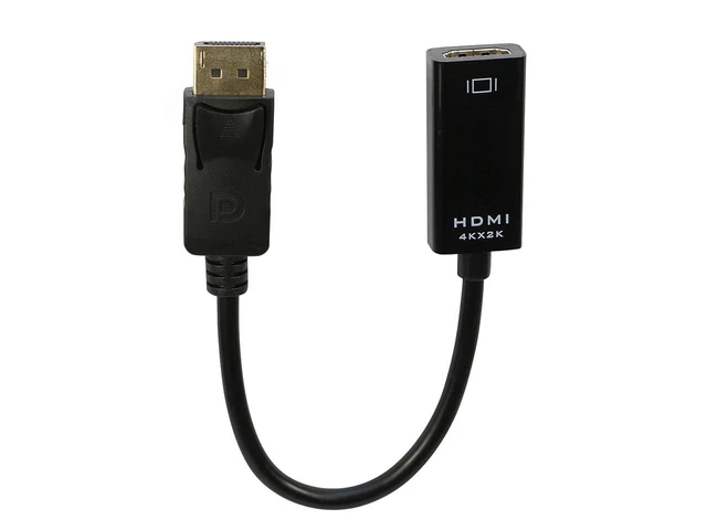 Alt view image 5 of 7 - 4K DisplayPort to HDMI Adapter Cable 2Pack, iXever DP to HDMI Converter Adaptor Compatible for HP, Dell, GPU, AMD, NVIDIA, Male to Female,Uni-Directional