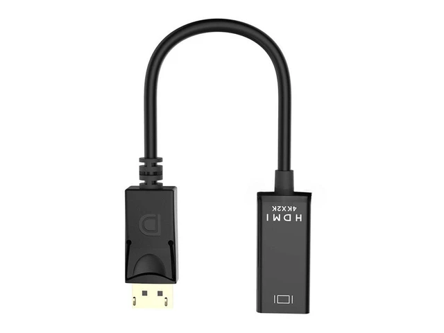 Alt view image 7 of 7 - DP Displayport to HDMI Adapter 4K x 2K, iXever Display Port to HDMI Male to Female Gold-Plated Cord Compatible for Lenovo Dell HP