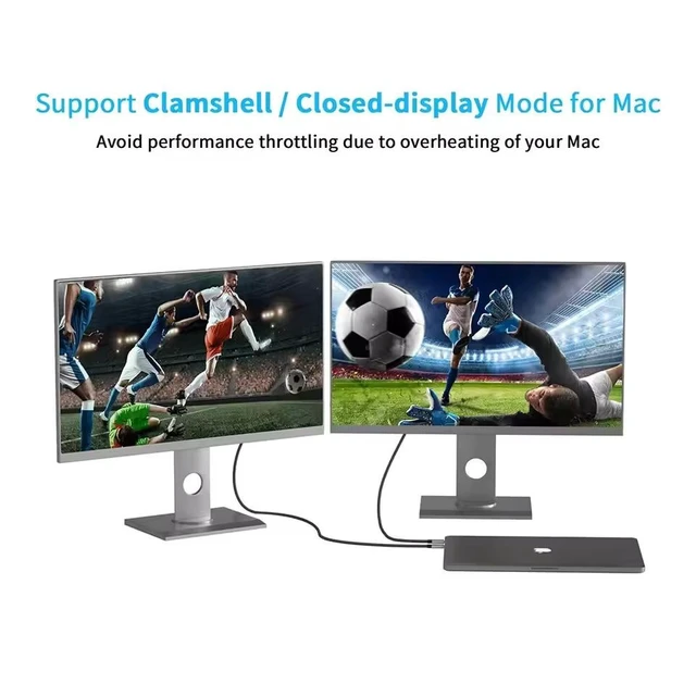 Alt view image 5 of 7 - Hannord USB C to DisplayPort 1.4 Cable (Support 8K@60Hz, 4K@144Hz, 2K@240Hz) Thunderbolt 3/4 Type C to DP Cord Compatible with MacBook, Mac mini, XPS, iPad, iPhone 15/16 6.6 ft.