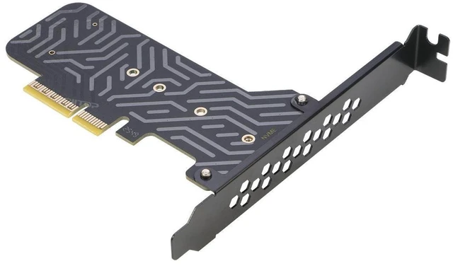 Alt view image 6 of 6 - M Key M.2 PCIe NGFF SSD to PCI-e Express 5.0 x4 Adapter Card Controller with Heatsink for 2230 2242 2260 2280 mm M Key M.2 PCIe Based AHCI NVMe SSD