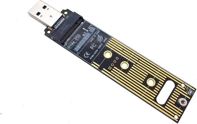 Alt view image 5 of 7 - M.2 NVME SSD to USB 3.1 Adapter PCI-E to USB-A 3.0 Internal Converter Card 10Gbps USB3.1 Gen 2 for Samsung 970 960/For Intel NEW