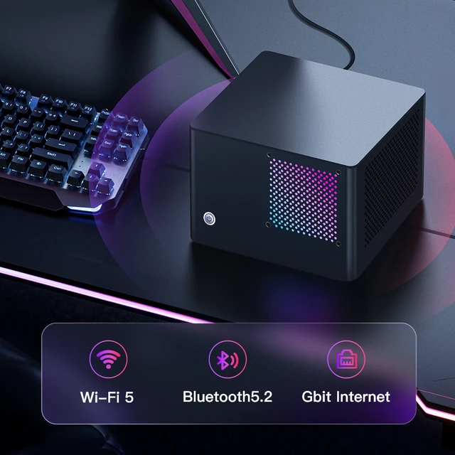 Alt view image 5 of 7 - RMATAAI SFF Gaming PC, Xeon E5-2698 v3, 16GB DDR3 RAM, 256GB M.2 SSD, GTX 1050 4GB, Ultra SFF Gaming Desktop