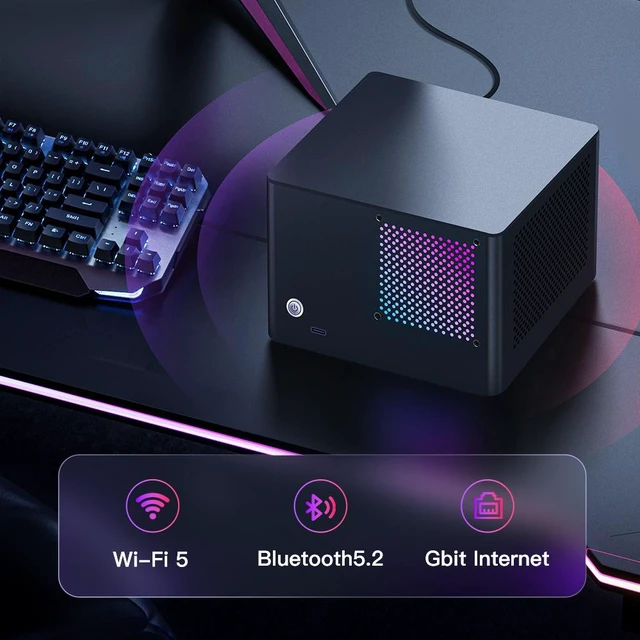 Alt view image 4 of 6 - RMATAAI SFF Mini PC, Xeon E5-2698 v3, GT 450, 16GB DDR3 RAM, 256GB M.2 SSD, Ultra Small Form Factor Desktop for Office Home Media Streaming