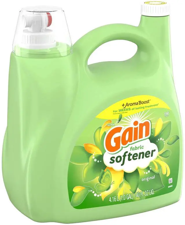 Alt view image 2 of 5 - Gain Liquid Laundry Fabric Softener and Conditioner, Original Scent, 140 fl oz, 190 Loads