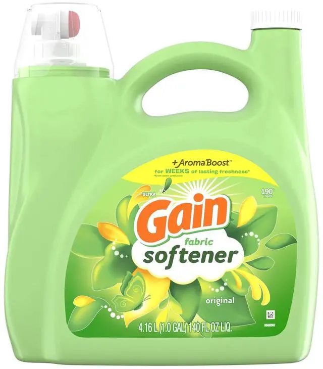 Alt view image 3 of 5 - Gain Liquid Laundry Fabric Softener and Conditioner, Original Scent, 140 fl oz, 190 Loads