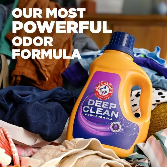Main image of ARM & HAMMER Deep Clean Odor Formula Liquid Laundry Detergent, Radiant Burst, 75 Fl Oz