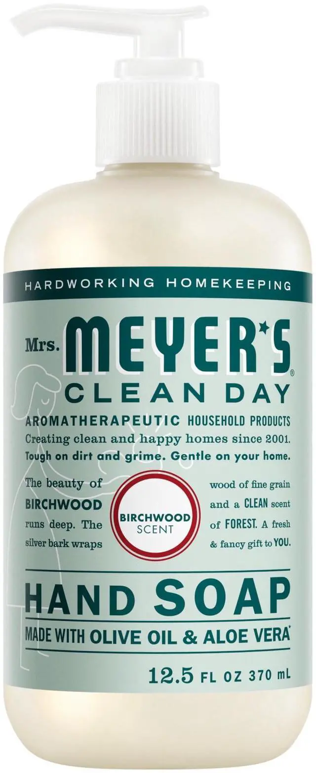 Main image of Mrs. Meyers Clean Day Hand Soap, Birchwood Scent, 12.5 Fl Oz