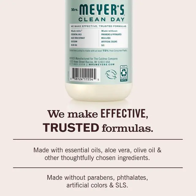 Alt view image 2 of 6 - Mrs. Meyers Clean Day Hand Soap, Birchwood Scent, 12.5 Fl Oz