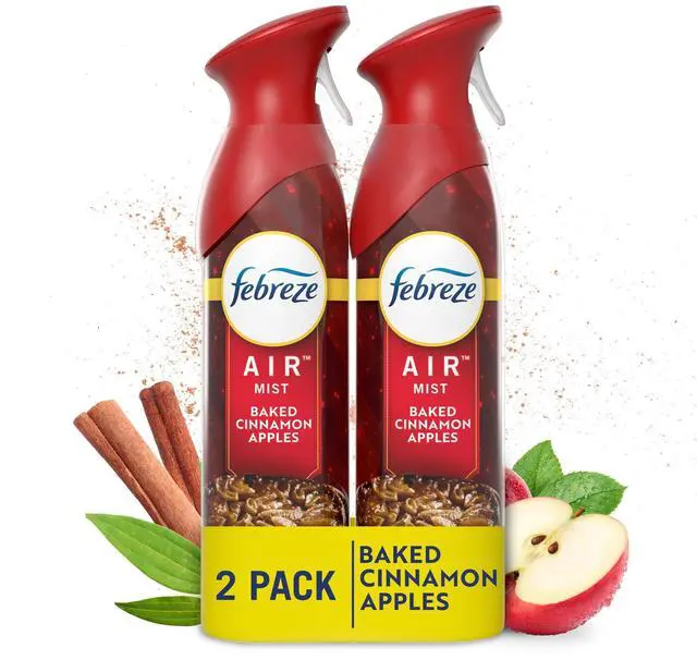 Main image of Febreze Air Freshener Spray, Baked Cinnamon Apple Scent, 8.1oz, 2 Count