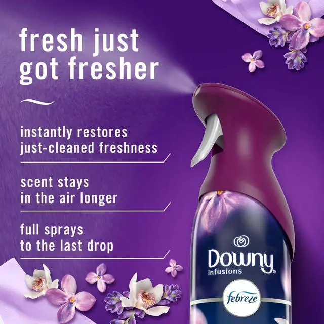 Alt view image 2 of 6 - Febreze Air Mist Air Freshener Spray, Downy Calm, 8.1oz, 2 Count
