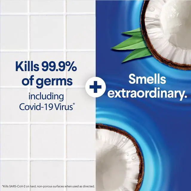 Alt view image 6 of 6 - Clorox Scentiva Disinfecting Multi-Surface Cleaner Spray, Coconut & Waterlily, 32 fl oz
