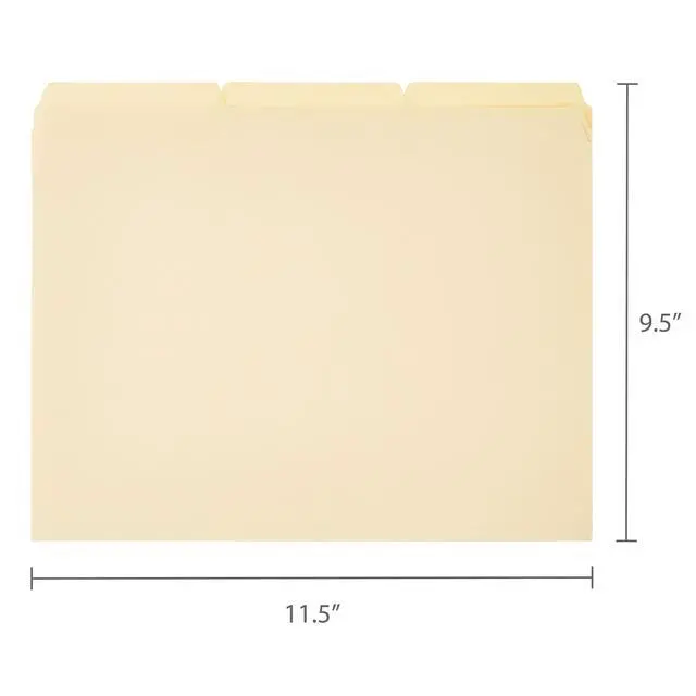 Alt view image 6 of 6 - Pen+Gear Manila File Folders, Letter Size, 25 Count