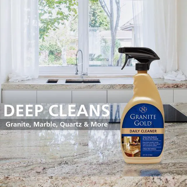 Alt view image 2 of 7 - Granite Gold Daily Cleaner for Granite, Marble, Quartz and More, Spray Bottle, 24 fl oz