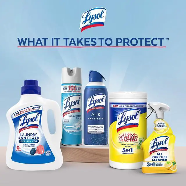 Alt view image 4 of 5 - Lysol® All Purpose Cleaner Sanitizing and Disinfecting Spray Lemon Breeze Scent, 32 oz, Bottle