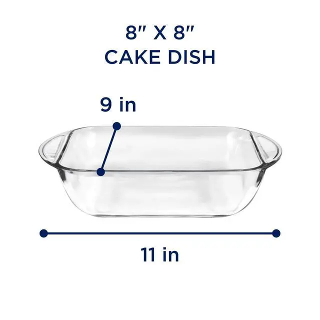 Alt view image 5 of 6 - Anchor Hocking 8" x 8" Glass Cake Pan