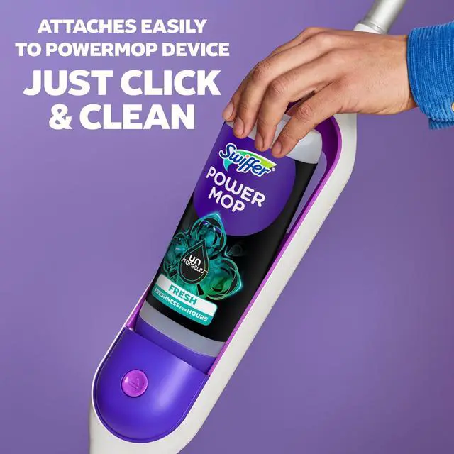 Alt view image 3 of 7 - Swiffer PowerMop Solution with Unstopables Fresh Scent, Double Pack
