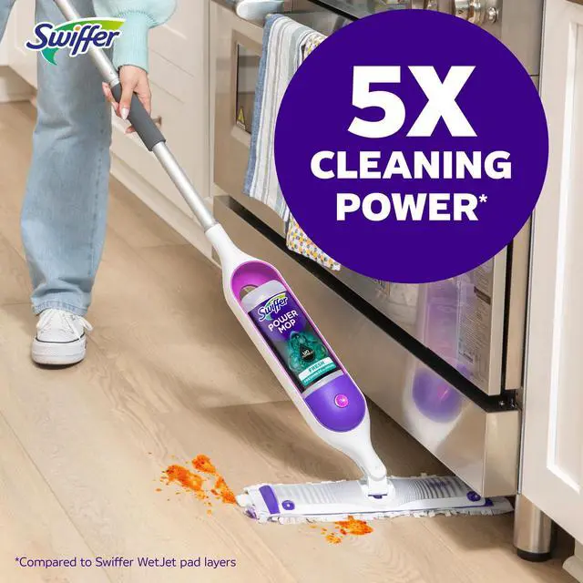 Alt view image 2 of 7 - Swiffer PowerMop Solution with Unstopables Fresh Scent, Double Pack