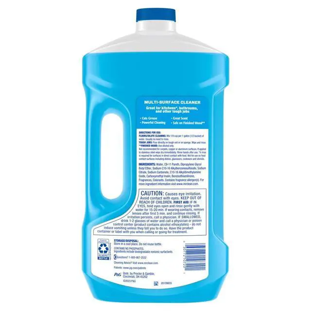 Alt view image 7 of 7 - Mr. Clean 2X Concentrated Multi Surface, All Purpose Cleaner with Unstopables Fresh Scent, 64 fl oz