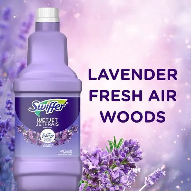 Alt view image 2 of 5 - Swiffer Wet Jet Solution Refill, Lavender, 2 x 42.2 fl oz