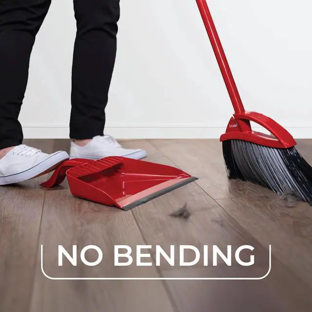 Alt view image 3 of 5 - O-Cedar PowerCorner Pet Pro Broom and Dustpan Set Step-on Large