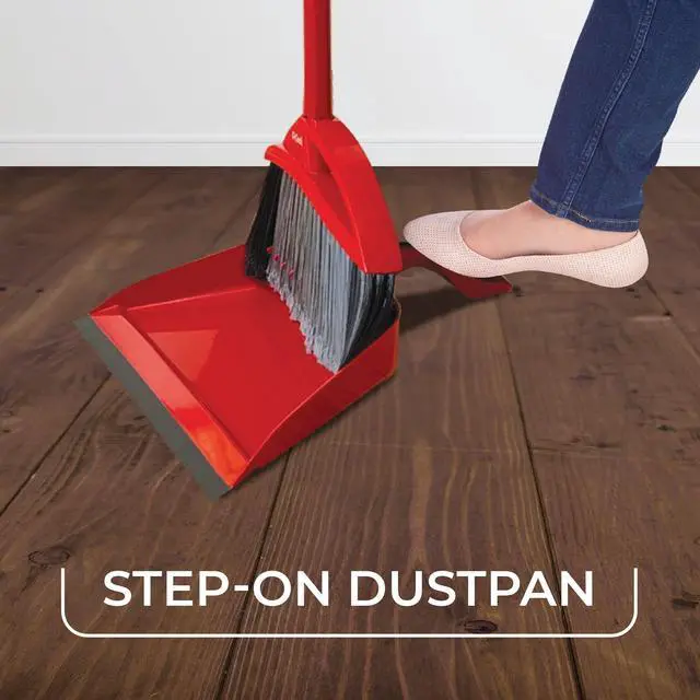 Alt view image 5 of 5 - O-Cedar PowerCorner Pet Pro Broom and Dustpan Set Step-on Large