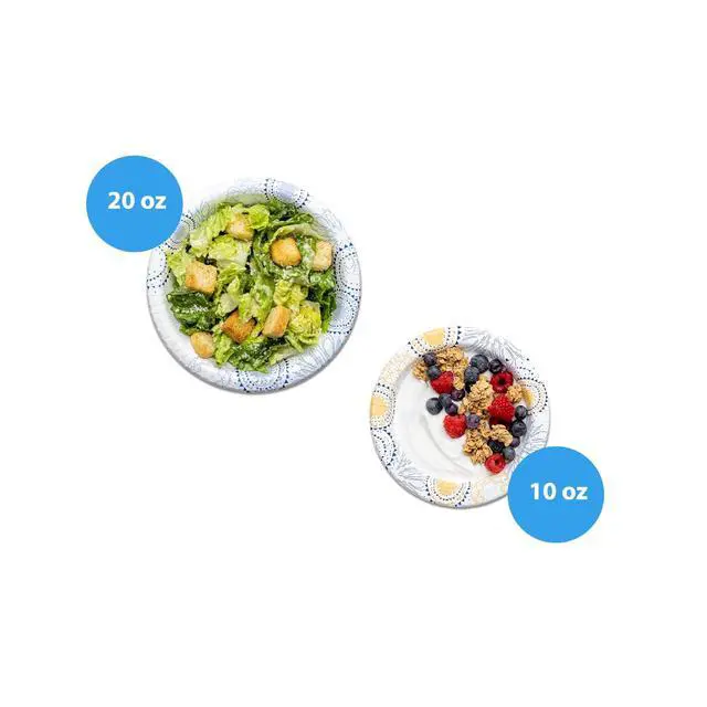 Alt view image 5 of 5 - Great Value Everyday Disposable Paper Bowls, 10 oz, 50 Count